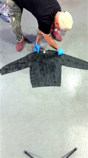 Skull Tablecloth Bleach Sweatshirt