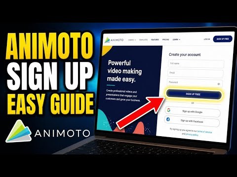 How to register with Animoto for AI promotional video workflows - Beginner Guide