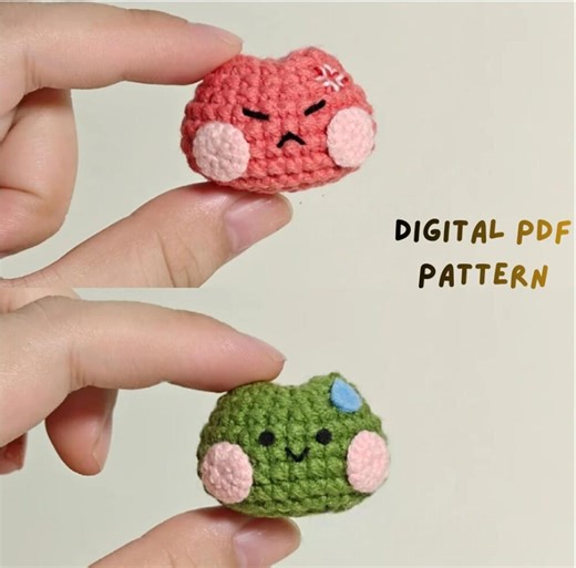 Crochet Frog Pattern PDF - Cute Amigurumi Chubby Frog Couple Tutorial, Easy DIY Plush Toy, Handmade Stuffed Animal Craft - Etsy UK