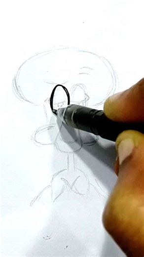 I am happy 😒😐 easy drawing