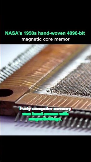 The NASA's Computer Memory That Was Woven, Not Etched from the 1950s