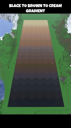 Minecraft Black to Brown to Cream Gradient