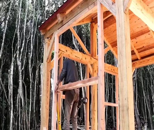 401K views · 4.3K reactions | Building a wonderful Off Grid Cabin in the forest | Accessories Store | Facebook