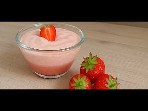 Ultra-Light Strawberry Mousse with 4 Ingredients 🍓 (No Gelatin!)