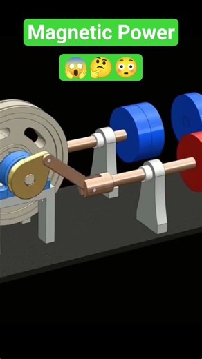 Magnetic Power Mechanism 🥺| #solidworks | #viral | #shorts | #viralshorts |#gear | #autocad | #belt
