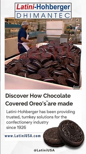 How Chocolate-Covered Oreos Are Made 🍫 | Latini Hohberger Chocolate Decorator LatiniUSA.com #oreo