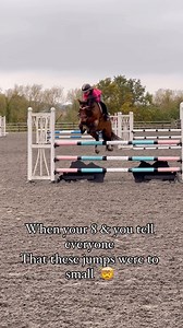 67K views · 5K reactions | Ivy told us these jumps were too small 勞…  #equestrian #horse #showjumping #horseriding #horselover #pony | Jumping with Ivy | Facebook