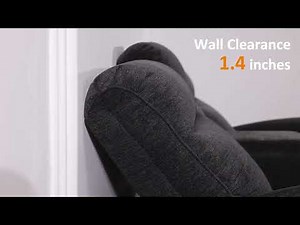 MCombo Wall Hugger Power Loveseat Recliner with Console Model PR635M2 Display video