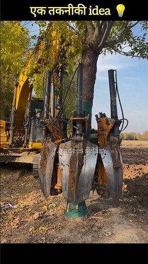 Tree Relocation Machine Saves Trees During Road Construction