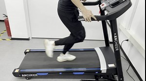 ANCHEER Treadmill,3.25HP Folding Treadmill with 15% Auto Incline, APP and Bluetooth Speaker, 300 LBS Weight Capacity Walking Running Treadmill Machine for Home Gym Office