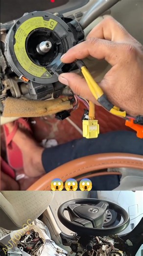 How to set spiral clock spring correctly😱🧑‍🔧 #automotive | AUTO DOC