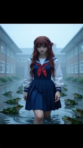 Girl and Frog 7 A Girl and a Frogman Team Up Against Aliens🐸🌽👽少女と蛙人が契約！ 宇宙人との戦い🐸🌽👽#ytshorts