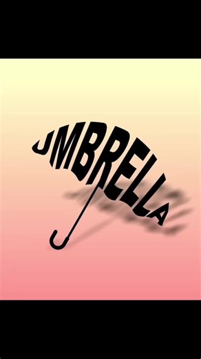 Typography Text Effect || Part-8 || Umbrella ☂️ Design || #trending #foryou #fyp #design #hasnainamir
