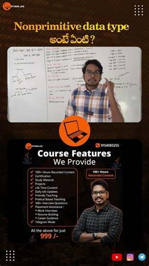 Non-Primitive Data Types in Java Explained in 60 Seconds | PythonLife