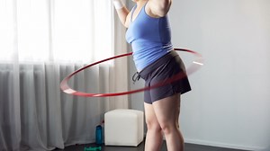 Training mit dem Hula-Hoop