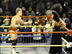 Shane Douglas Piledrives Sherri Martel