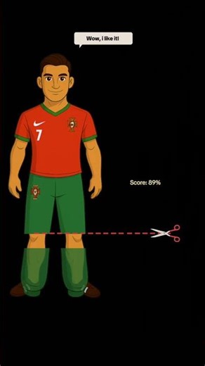 ME CUT RONALDO SHORTS WITH SCICORS HE HAS ME ON COINTER #RANALDOSTOY