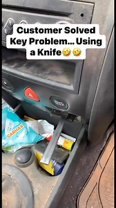 6.3M views · 36K reactions | customer brought in his Laguna to the shop with a strange “modification” a kitchen knife taped next to the car key. At first, we had no idea what it was for. But when we removed the knife… the engine stopped instantly #diy #repair #customerstates #carkeys #repair #repairservice #mechanic #technician #fyp #MechanicLife | CarHax | Facebook