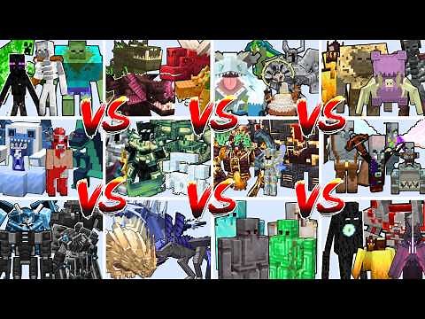 STRONGEST TEAM FROM EACH MOD TOURNAMENT | Minecraft Mob Battle