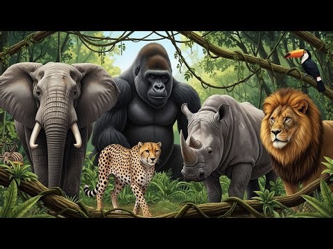 Untamed Africa 4K: Wild African Jungle Animals & Relaxing Music