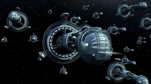 Alien Spaceship Armada Nearing Earth Stock Motion Graphics SBV-326280104 - Storyblocks
