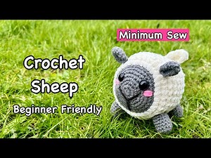 How to crochet a cute Minimum sew Sheep / Amigurumi Sheep 🐑❤️/ Amigurumi beginner friendly tutorial