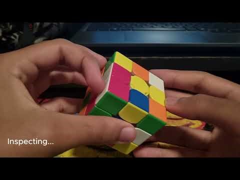 Rubik's cube tutorial - Cross example