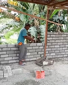 The right way to lay blocks on the wood (looks simple but strong) | Andris Brick Art