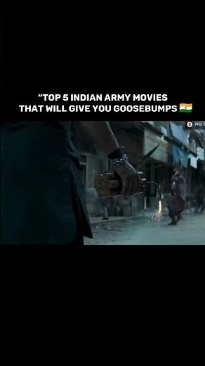Top 5 Indian Army Movies That Will Give You Goosebumps 🇮🇳🔥#shershaah#sambahadur #armymovie