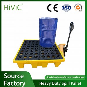 [Hot Item] 2 Drum Chemical Liquid Bucket Storage Transport Anti Spill Pallet