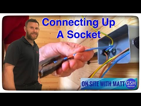 How to Connect up a Twin Socket Wired in PVC Single - Earthing the Metal Box - In Plastic Conduit