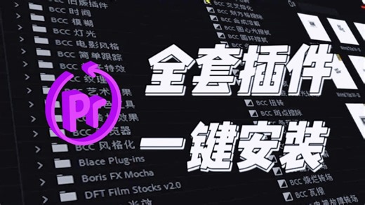 【PR插件】白嫖2024全网最全PR插件合集！满足你对文字，转场，分屏，素材，音效等所有需求！无偿分享，嫖就完事了！