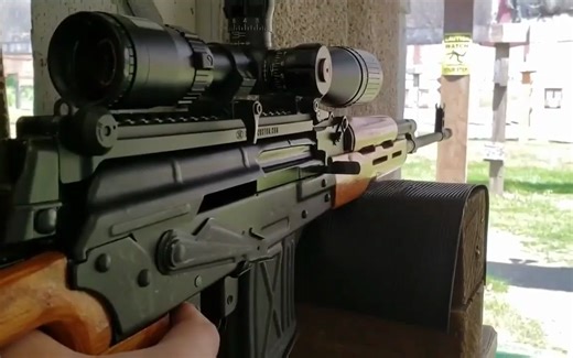 PSL狙击步枪，弹匣装弹十发，靶场射击评测