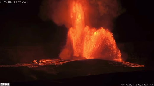 459K views · 8.7K reactions | Kilauea went krazy last night. USGS Volcanoes | FOX 13's Paul Dellegatto | Facebook