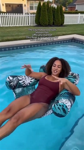 Inflatable Pool Hammock Float –Floating Lounge Chair with Mesh Seat, Headrest & Cooling Water Design