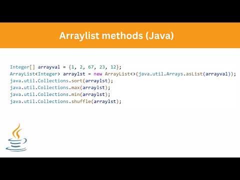 Arraylist methods | Java