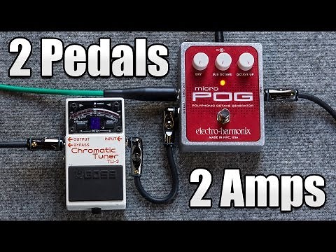 Royal Blood Bass Effects with 2 Pedals and 2 Amps