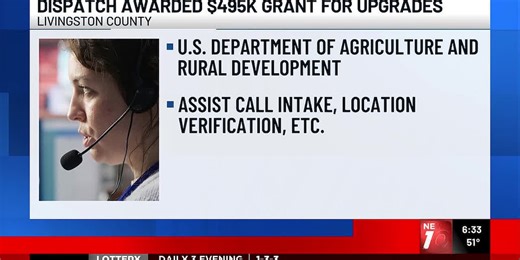 Livingston County to upgrade 911 dispatch system with $495K federal grant