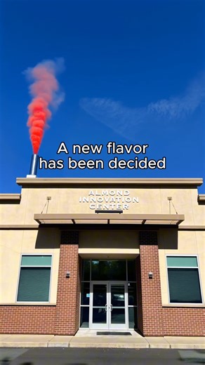 17K views · 51 reactions | We have a new flavor! The sacred red smoke signals the end of our flavor deliberations in our Almond Innovation center (real, btw). Bless your taste buds for they shall soon be rewarded with Cherry Slurpee! | Blue Diamond Almonds | Facebook