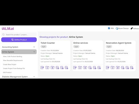 Creating Projects in iALM.ai