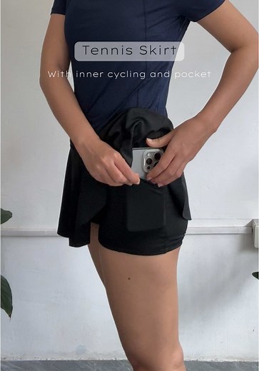 This Tennis skirt is my fave, breathable and so comfy. 🥰✨🤍 #tennisskirt #workoutskirt #skirt #skirts #runningskirt #tennisoutfit #runningoutfit #workouts #fyp