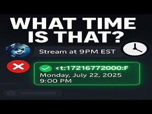 How to Post Stream Times in Discord for All Time Zones (UNIX Timestamp Guide)