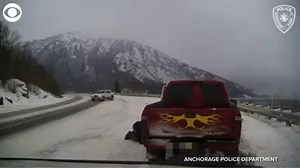138K views | CLOSE CALL: An out-of-control SUV almost smashed into a tow truck driver preparing to tow a disabled vehicle in Anchorage, Alaska on Christmas Day. The Anchorage Police officer on the scene captured the terrifying moment on his patrol car’s dash cam video. | CBS Newspath | Facebook