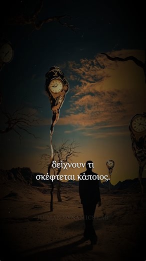 Πώς να Διαβάζεις Ανθρώπους σε 3 Δευτερόλεπτα 🧠 Έξι σημάδια που σου λένε ακριβώς τι σκέφτεται κάποιος. 1. Σταυρώνει χέρια ή πόδια τη στιγμή που σε βλέπει; → Δεν είναι στάση. Είναι τοίχος. Ο εγκέφαλος δημιουργεί φυσικό φράγμα όταν δεν εμπιστεύεται. 2. Αγγίζει το μέτωπο ή το πρόσωπό της ενώ μιλάτε; → Δεν είναι νευρικότητα. Είναι απόκρυψη. Κάτι κρύβει. 3. Κοίτα τα χέρια. → Ανοιχτά και ορατά? Αλήθεια. → Κρυμμένα κάτω από το τραπέζι ή στις τσέπες? Κάτι κρατάει πίσω. 4. Η επαφή με τα μάτια. → Αν κοιτά