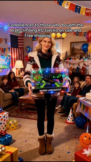 Watch It Climb Your Walls! 🦎 This RC Chameleon Zooms on Windows & Floors with Glowing LED Eyes. Make playtime magical! ✨This amazing RC chameleon climbs windows, mirrors and tiles using silent suction tech Switch from wall climbing to floor racing instantly 🏃With 360° spins and glowing LED eyes for extra fun Super easy USB-C charging ⚡Ready for 8 minutes of climbing adventures 🎁Bring home the most unique RC toy this season #RCChameleon #ChristmasToys #STEMToys #KidsGifts #UniqueToys | Remindh