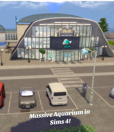 Building a MASSIVE Aquarium in Sims 4! • Download under ID HextraHunt titled ‘Hunter’s Aquarium’ • #sims4 #ts4 #game #sims #aquarium