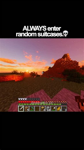 Midmysticx | ALWAYS enter random suitcases. 💀 #minecraft #minecraftmemes #funny #meme #gaming | Instagram