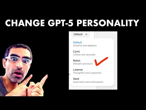 How To Change GPT-5 Personalities (ChatGPT Custom Personalities)
