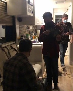 2.6K views · 99 reactions | Squeaky clean tunes on the bus! We’re rolling on to Cincinnati, OH for a socially-distanced outdoor show this evening 落 | Yonder Mountain String Band | Facebook