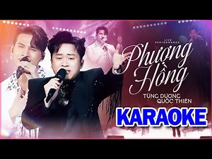 KARAOKE Phượng Hồng - Quốc Thiên & Tùng Dương Song Ca | Phượng Hồng Karaoke Song Ca Tone Nam